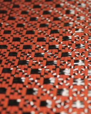 Jacquard Weave Carbon-Kevlar Hybrid Fabric